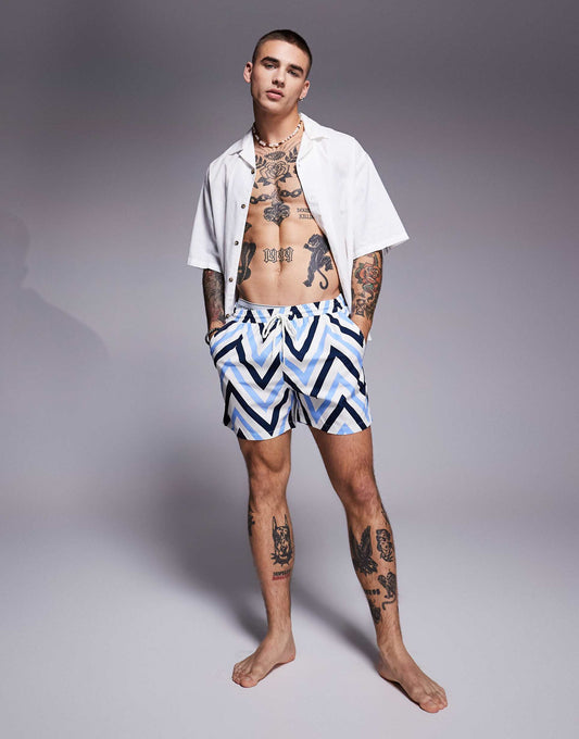 Chevron Swim Short