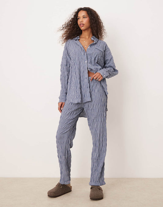 Textured Pyjama Trouser Co-Ord