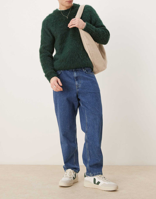 Relaxed Fit Straight Leg Jeans