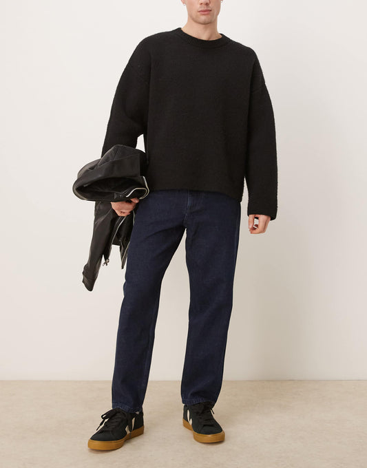 Relaxed Fit Straight Leg Jeans