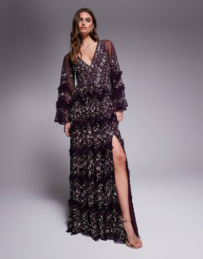 Fully Embellished Maxi Dress