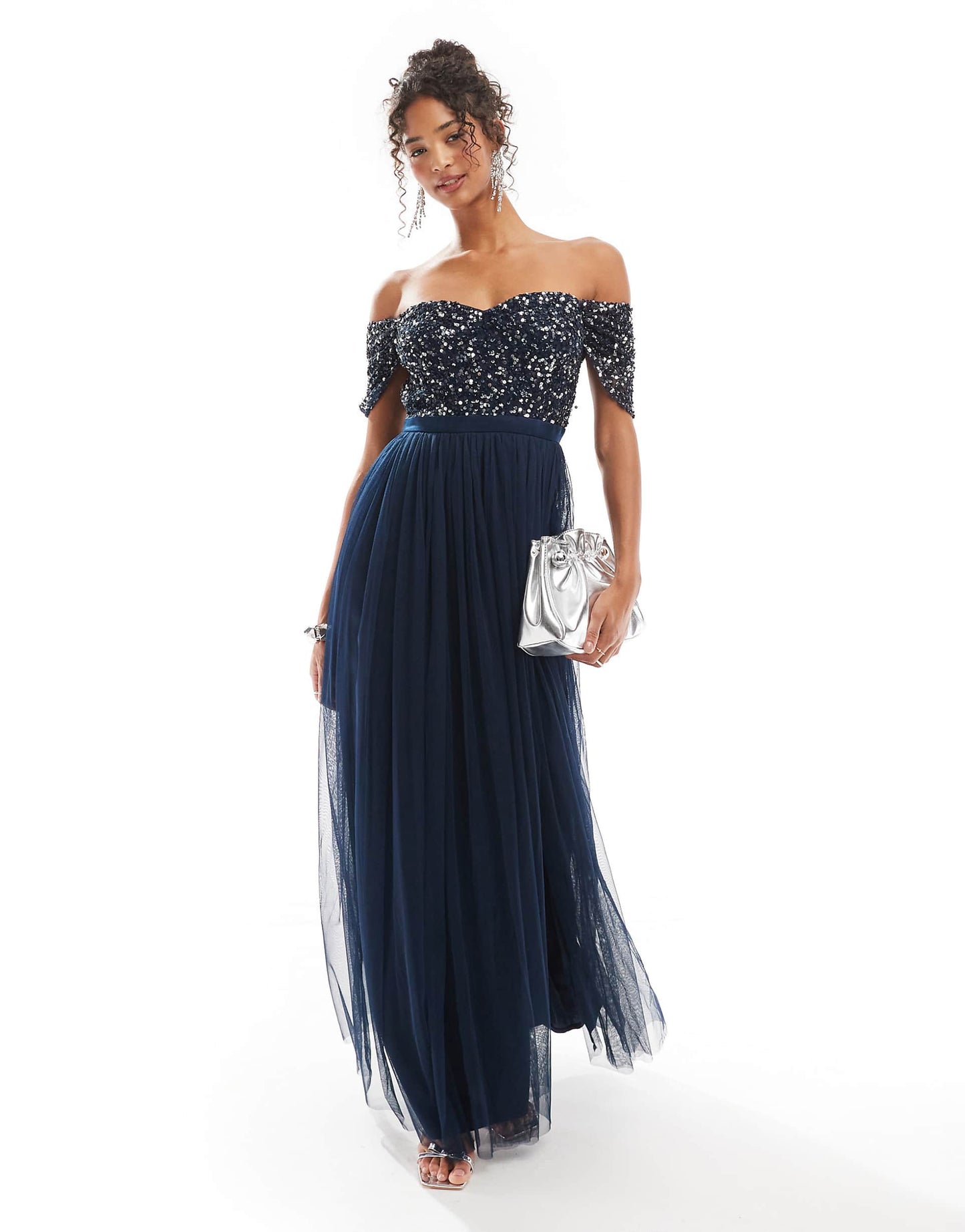 Maya Embellished Sweetheart Bridesmaid Maxi Dress