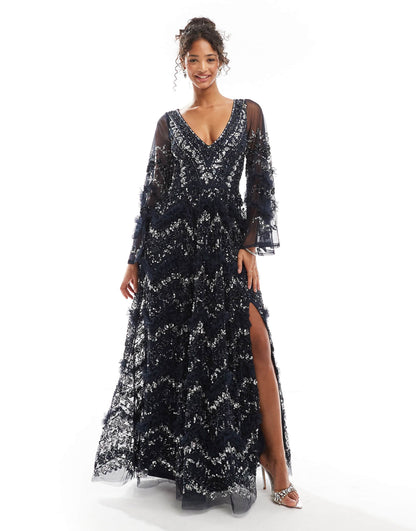 Fully Embellished Maxi Dress