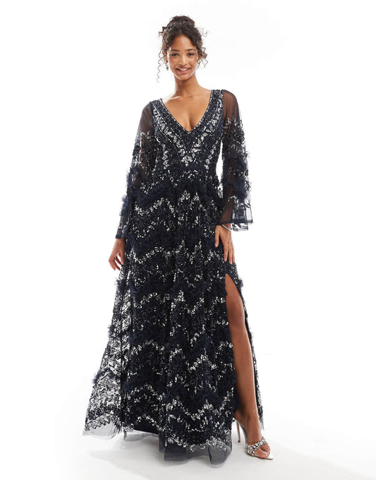 Fully Embellished Maxi Dress
