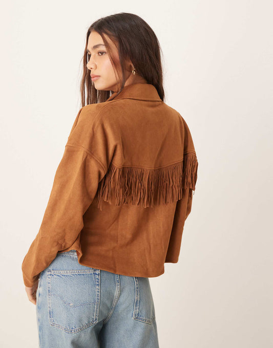 Faux Suede Jacket