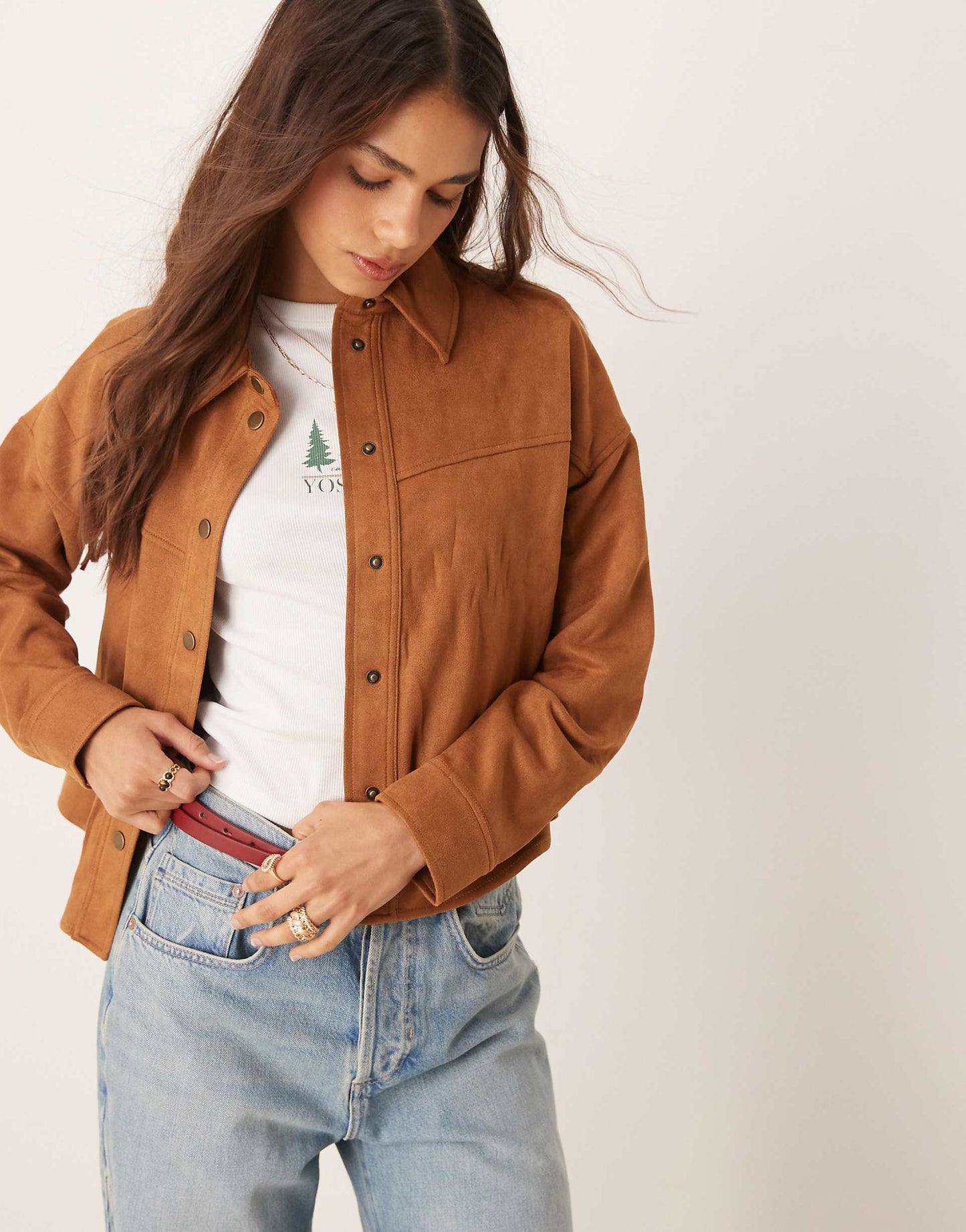 Faux Suede Jacket