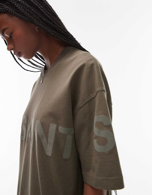 Biggy Tonal Logo Oversized T-Shirt