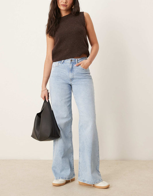 High Waist Wide Leg Jeans