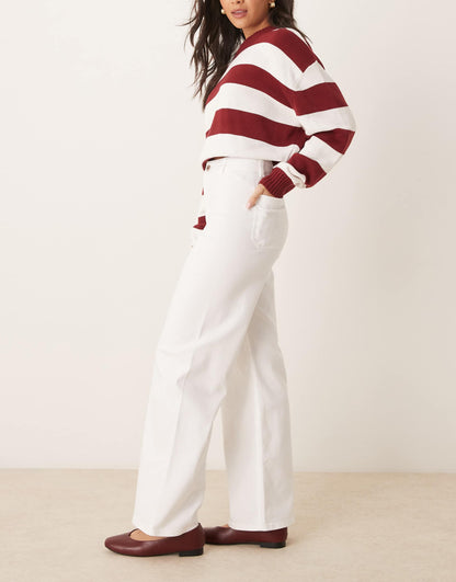 High Waisted Wide Leg Jeans
