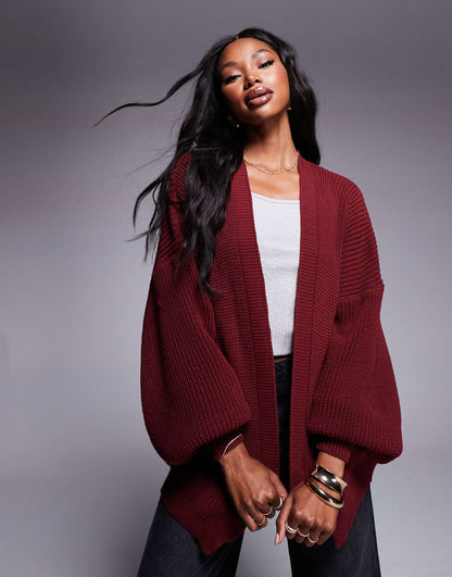 Knitted Pocket Detail Cardigan