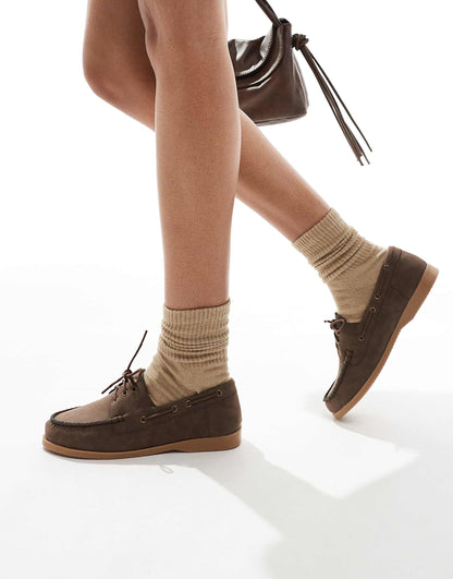 Lace Up Boat Shoes
