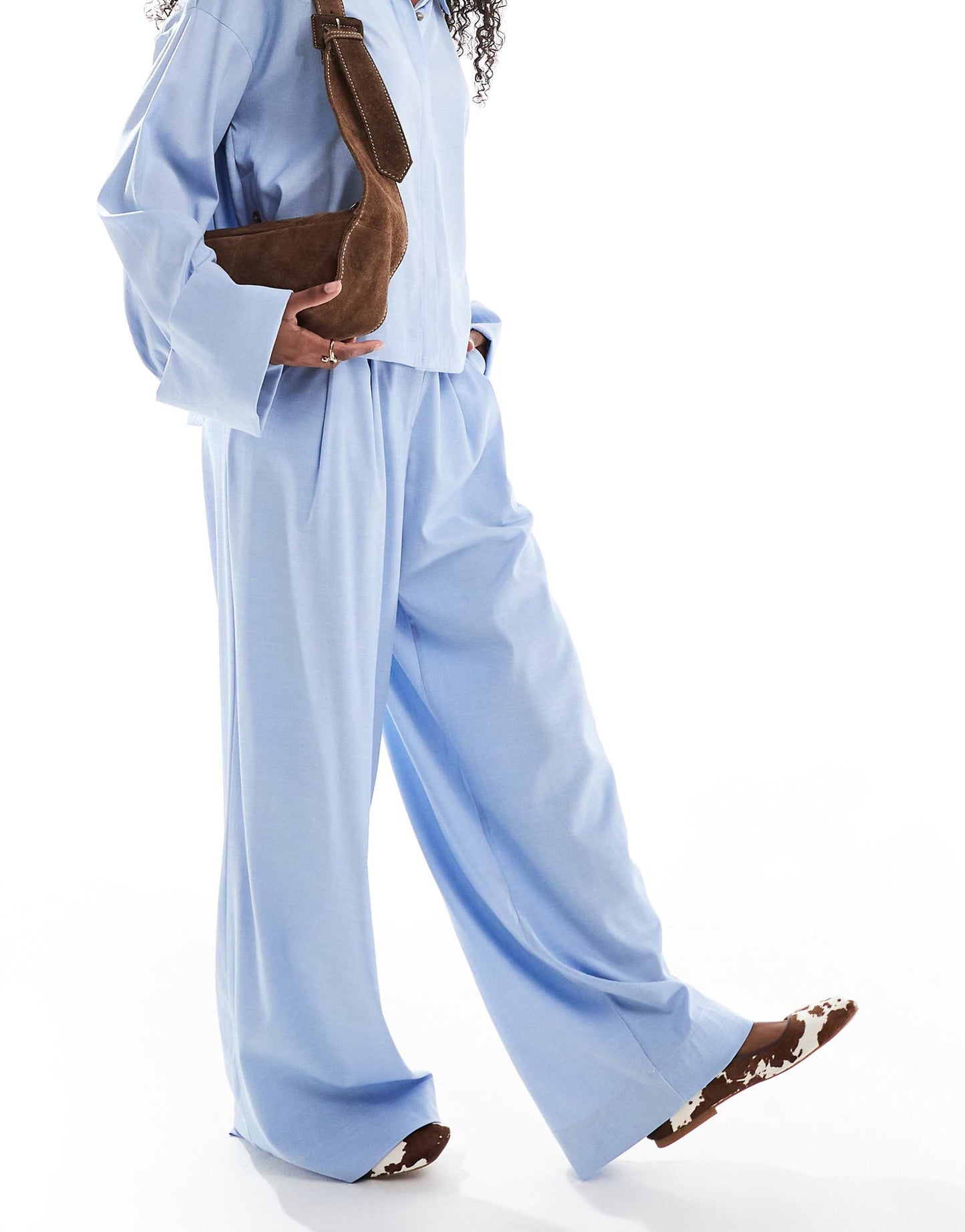 Pleat Front Wide Leg Trouser Co-Ord