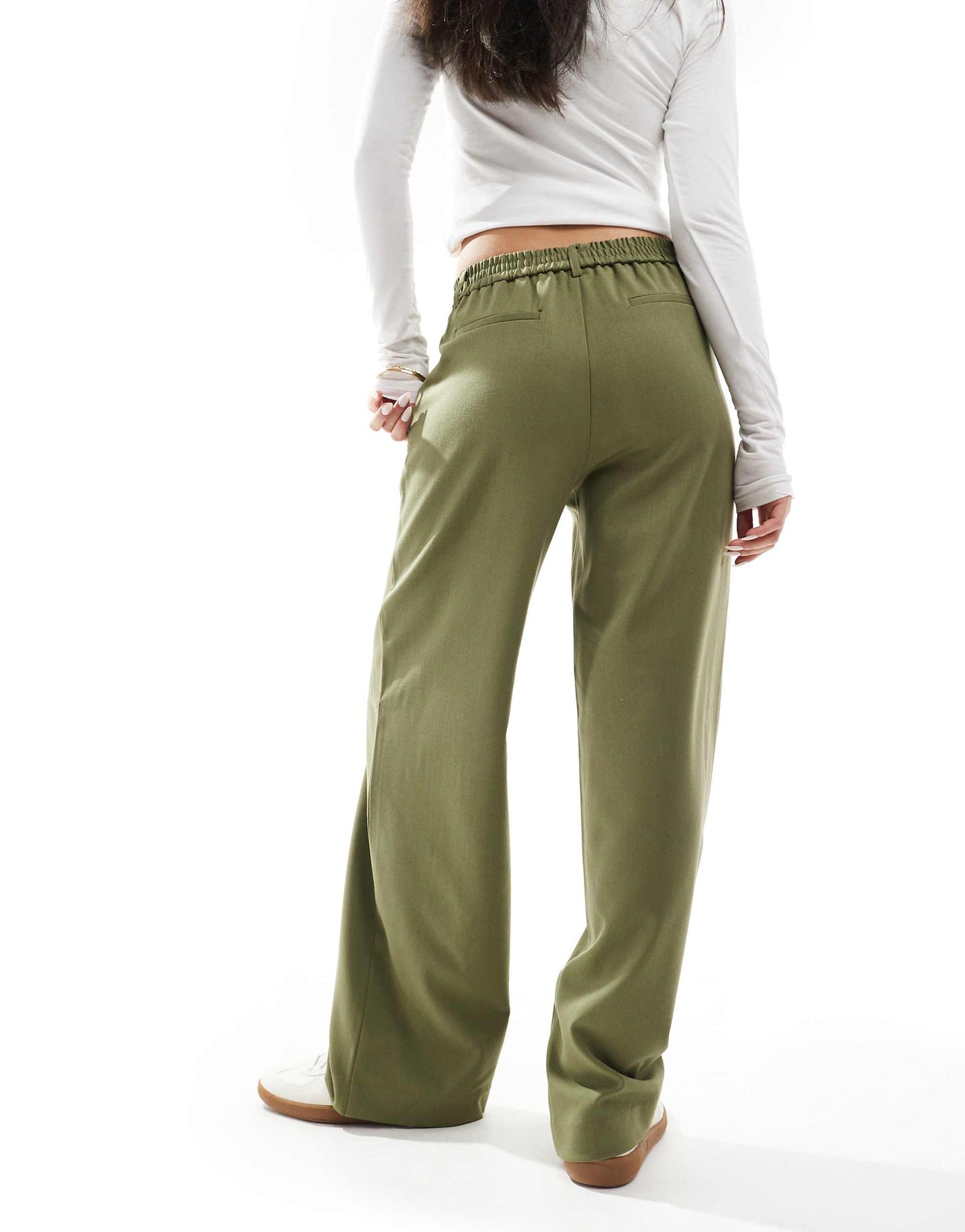 Wide Leg Tailored Trousers