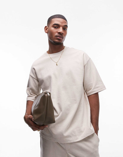 Oversized Fit Linen Blend Short