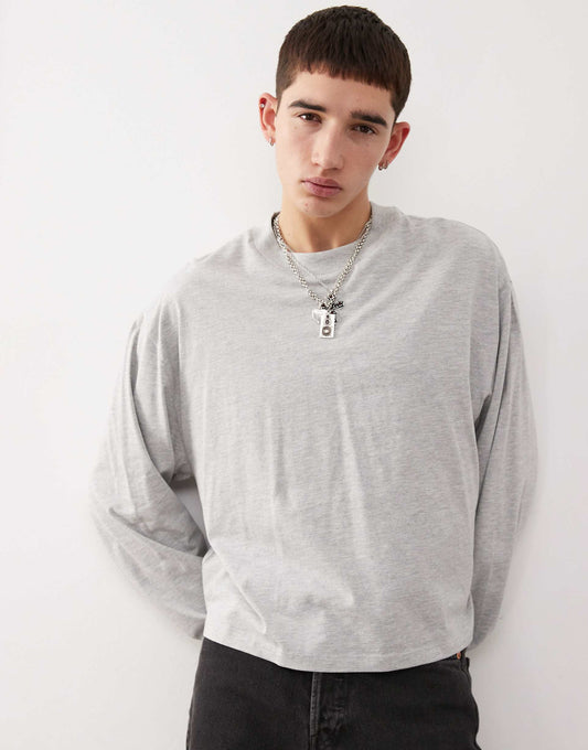 Boxy Crop Long Sleeve T-Shirt