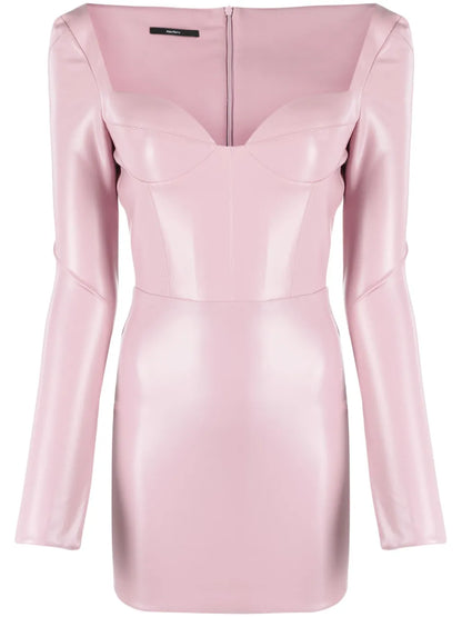 Patent Mini Dress