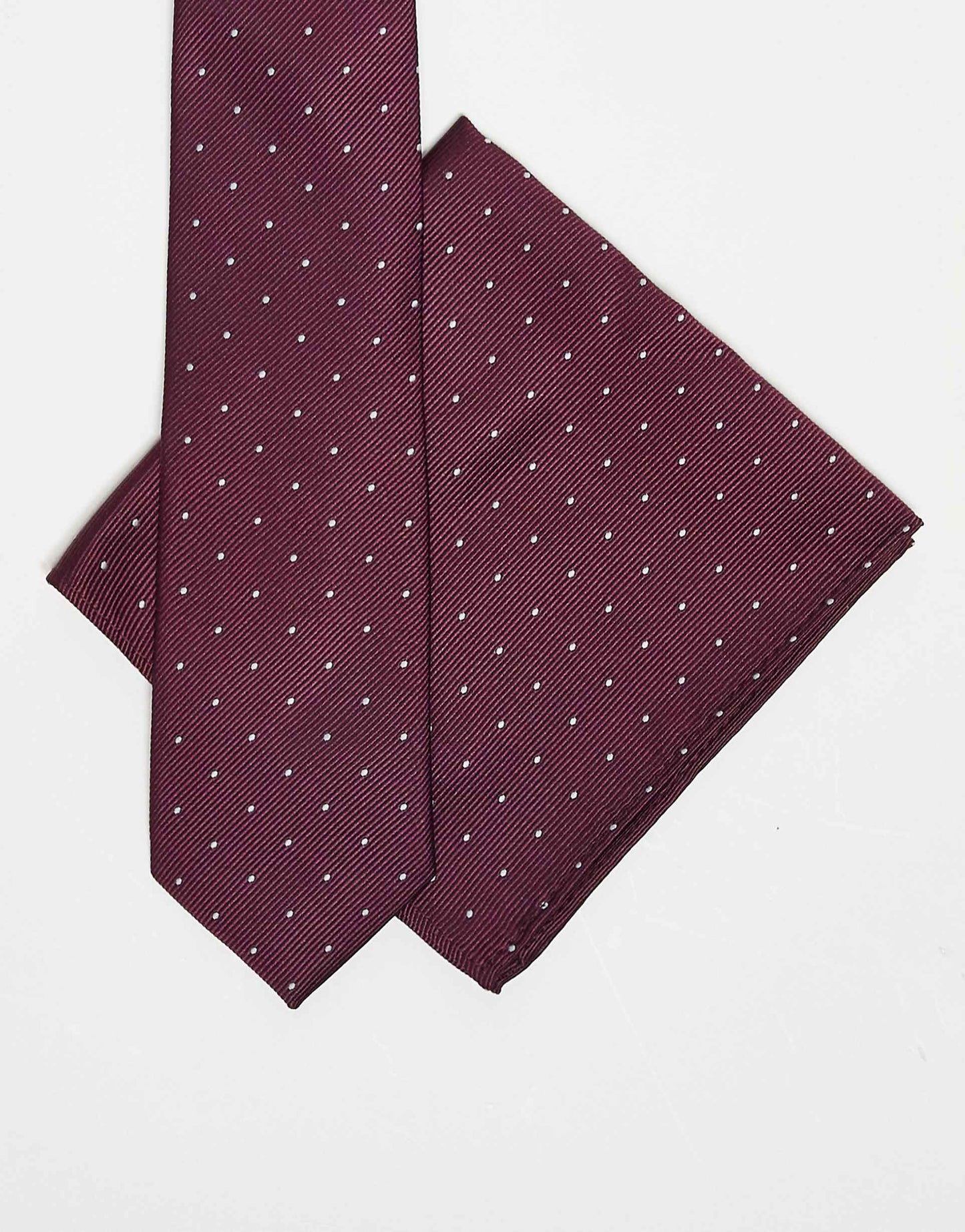 Polka Dot Tie And Pocket Square Set