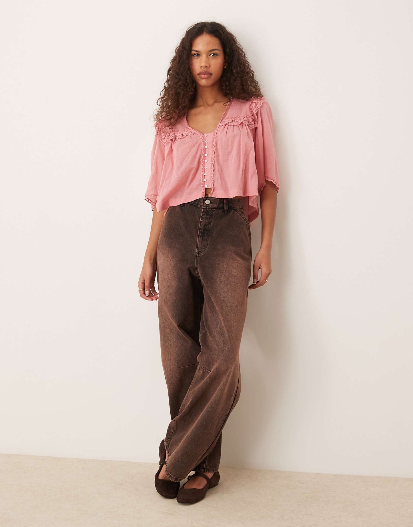 Luna Cropped Boho Blouse