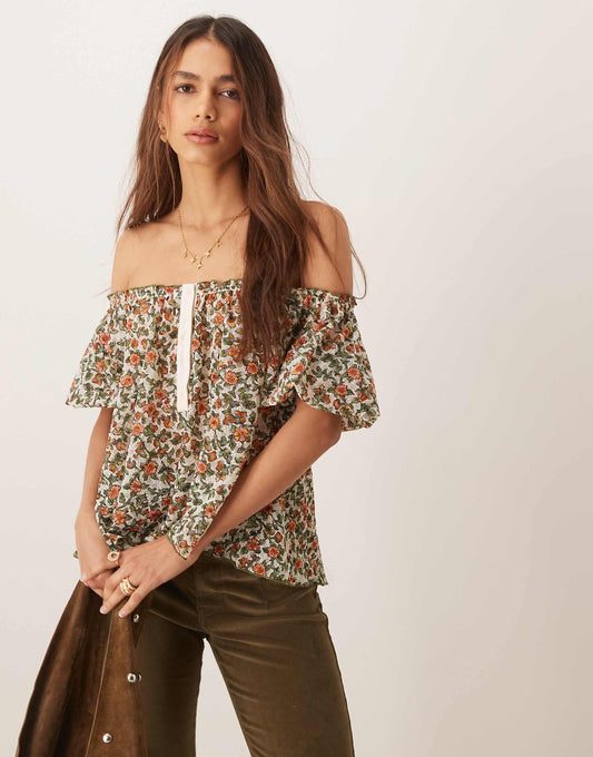 Astra Ditsy Floral Blouse