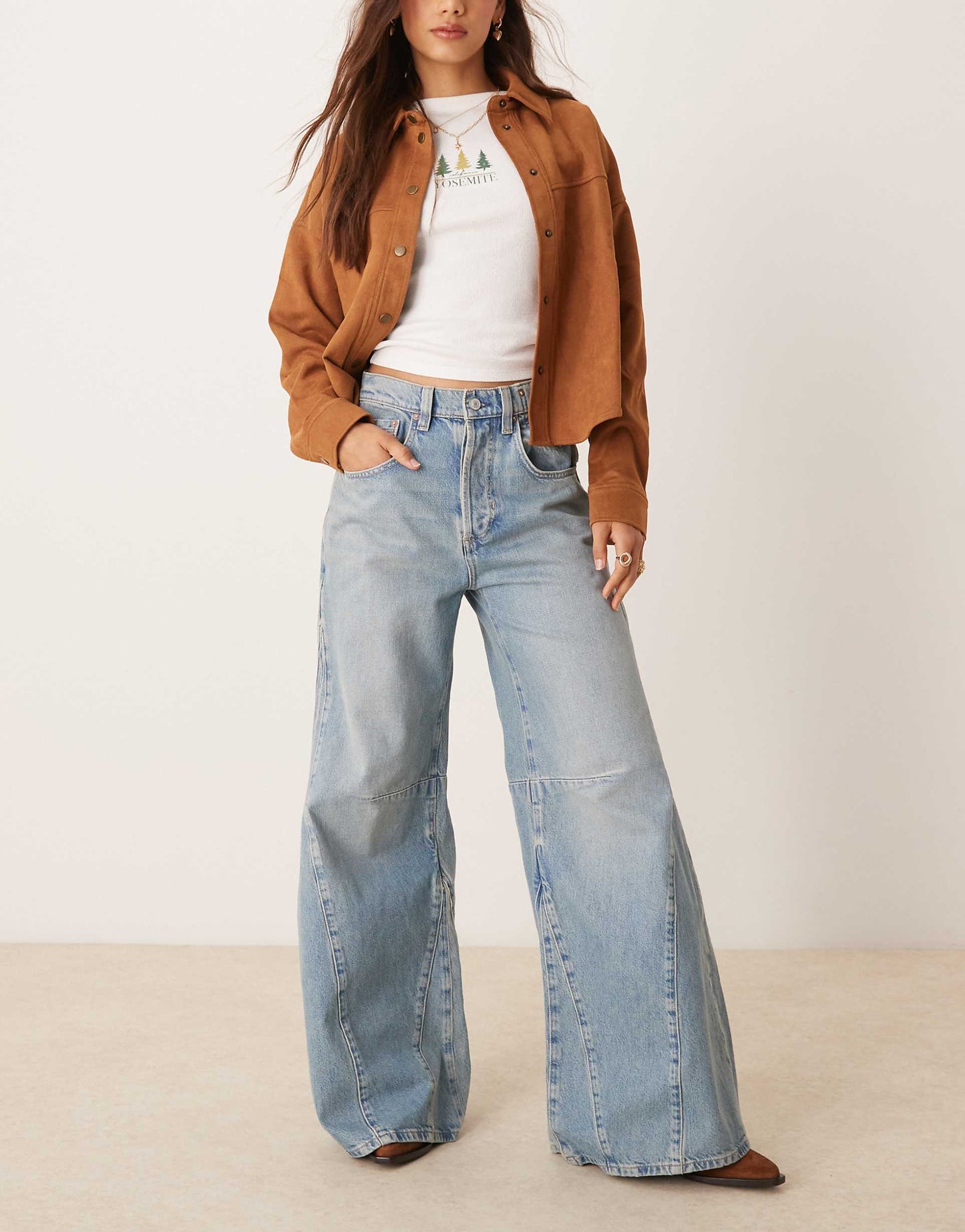Eden High Waist Slouchy Flared Jean