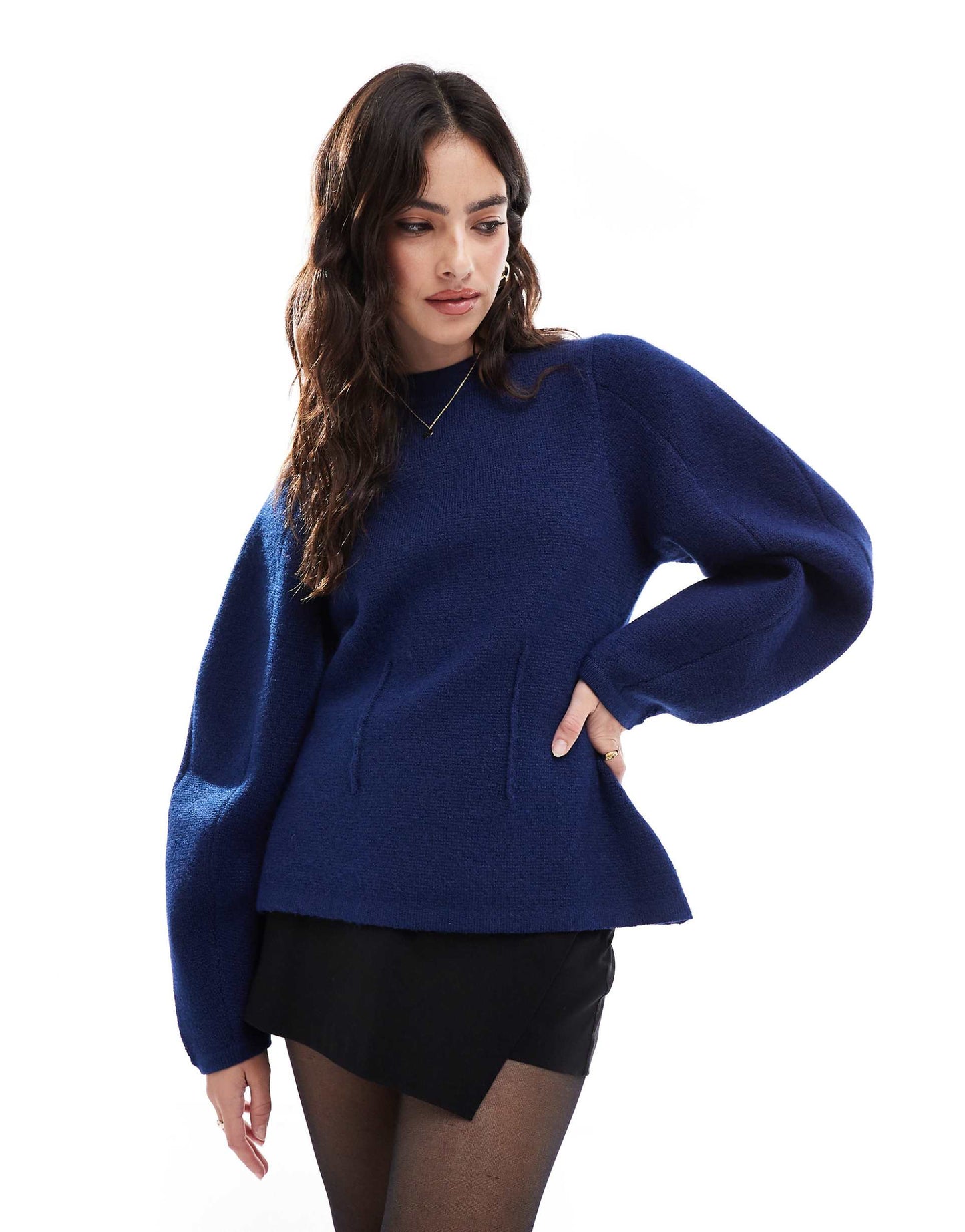 Crew Neck Structured Jumper