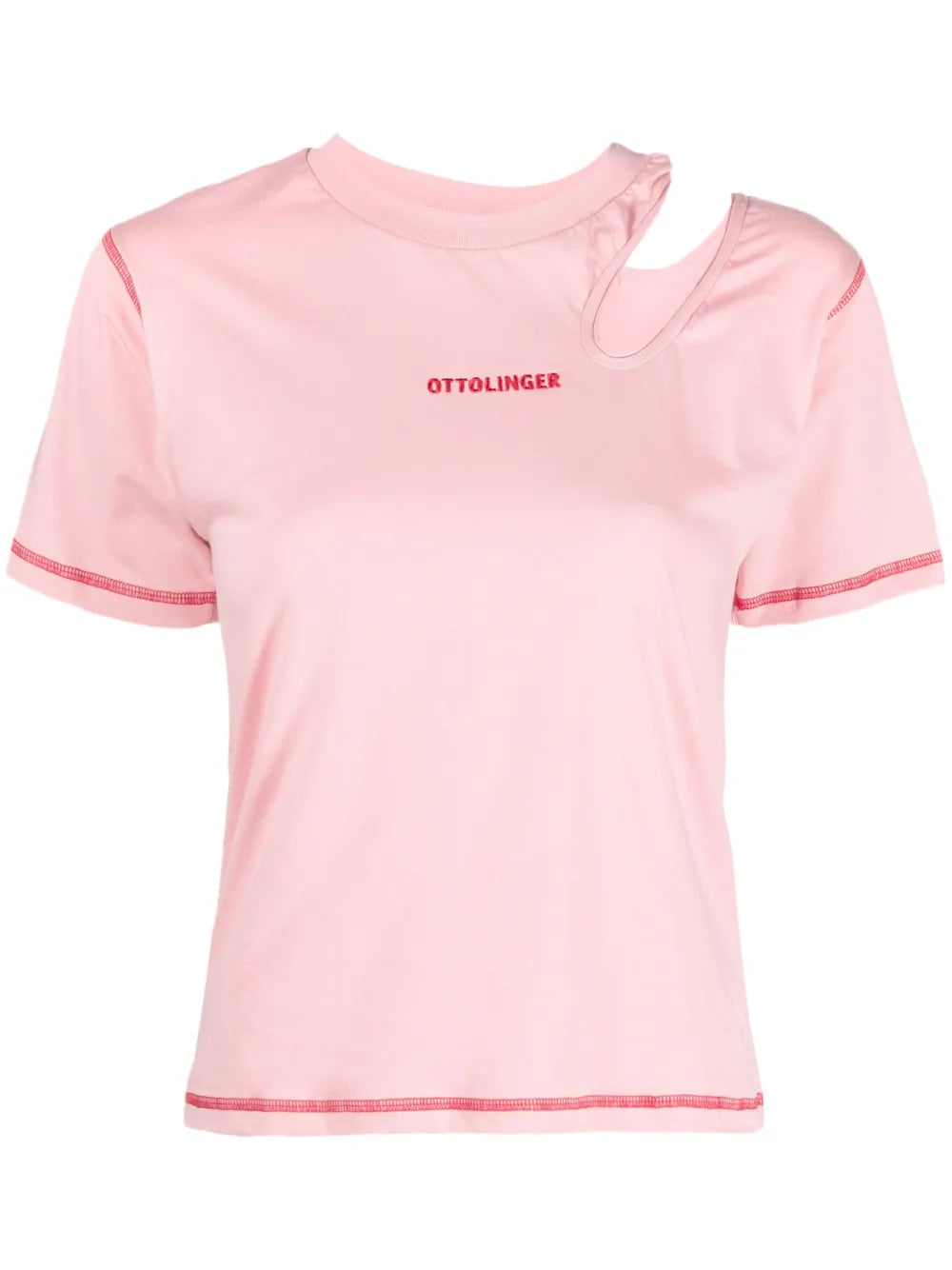 Cut-Out Detail Organic Cotton T-Shirt
