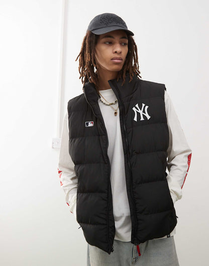 Ny Yankees Padded Hooded Gilet