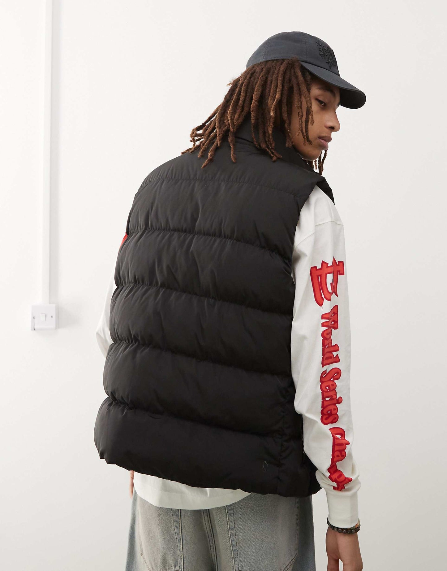 Ny Yankees Padded Hooded Gilet