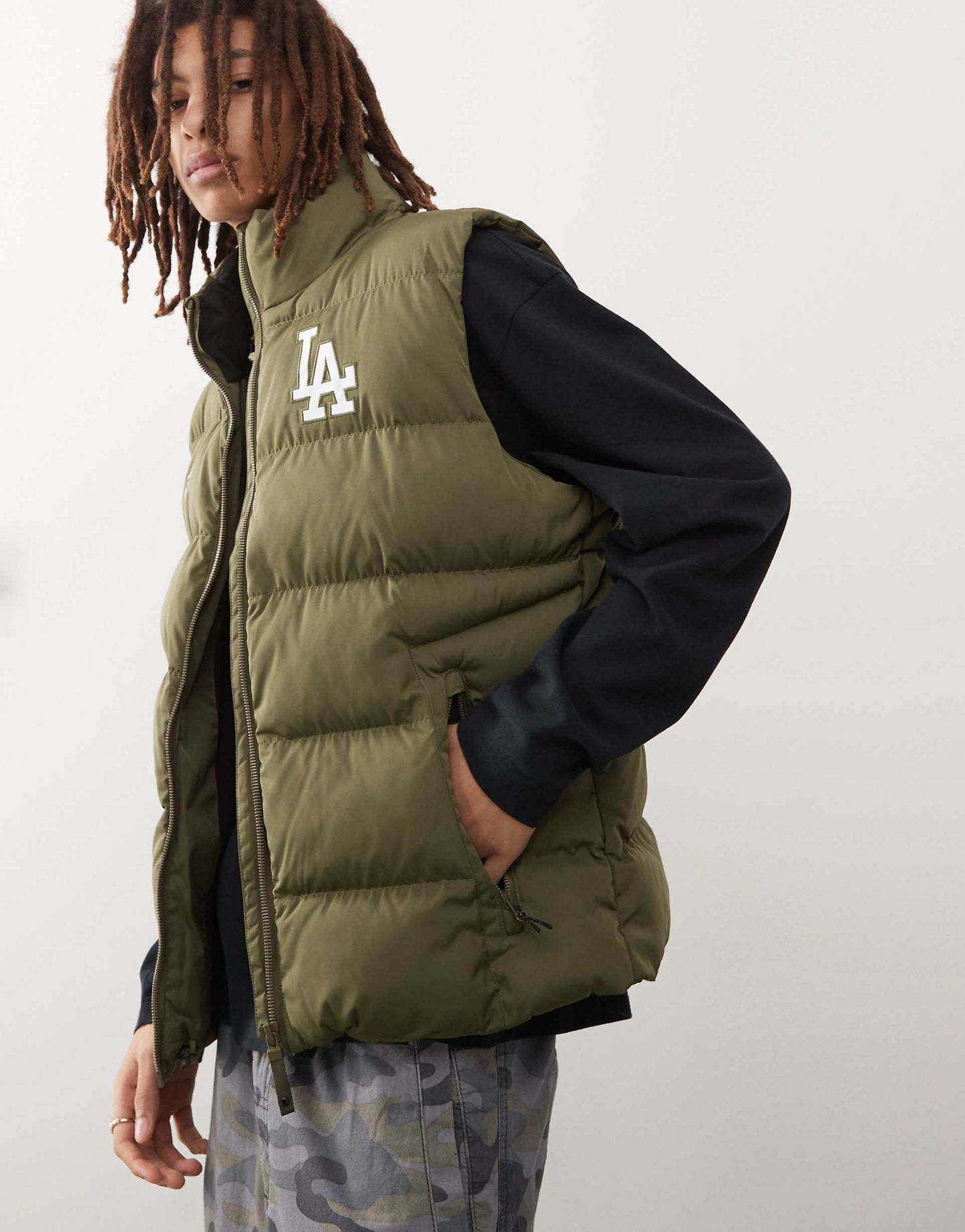 La Dodgers Padded Hooded Gilet