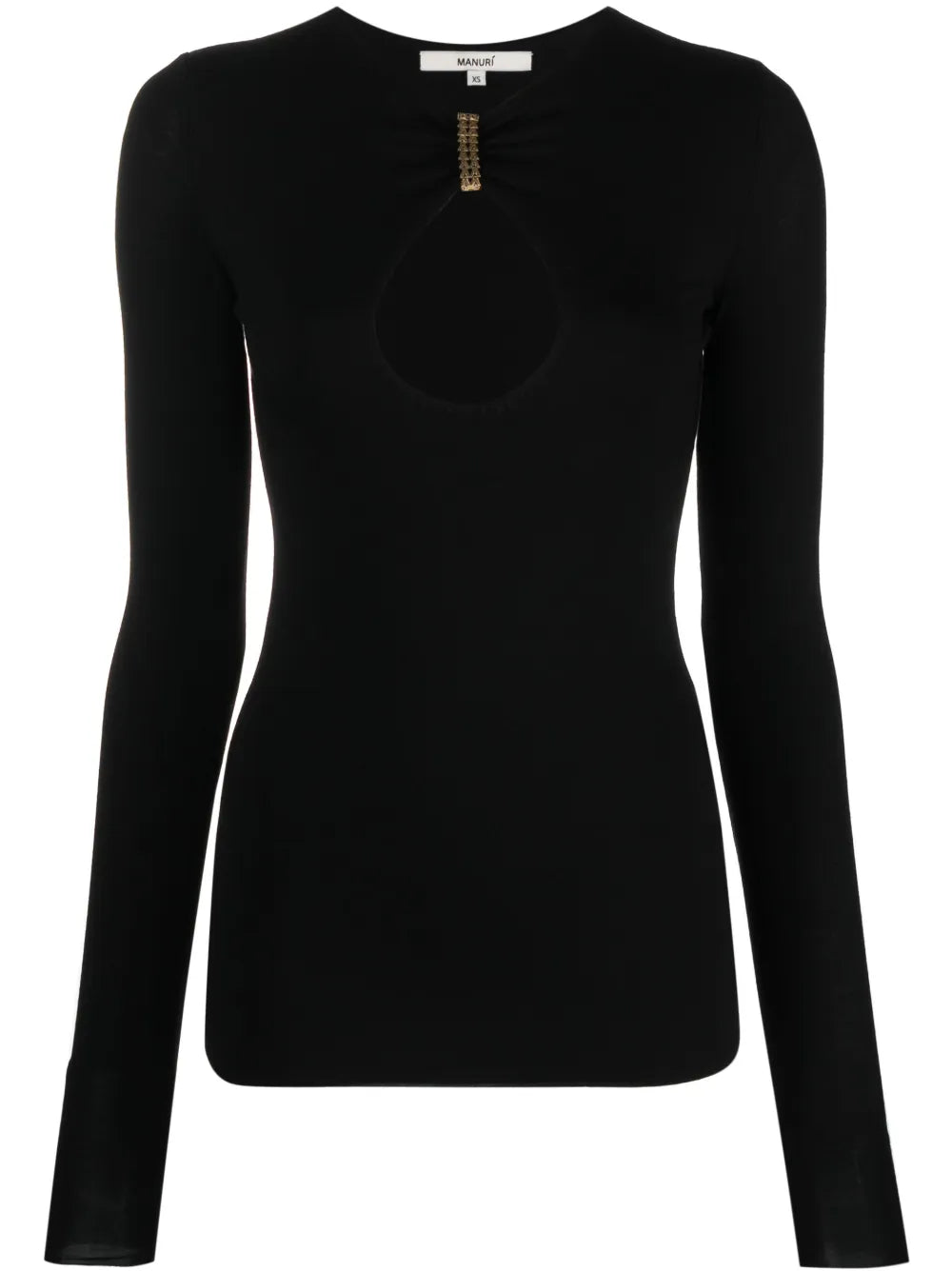Long-Sleeve Cut-Out T-Shirt