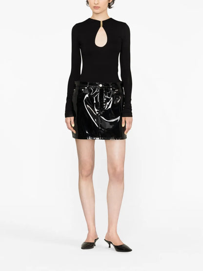Long-Sleeve Cut-Out T-Shirt