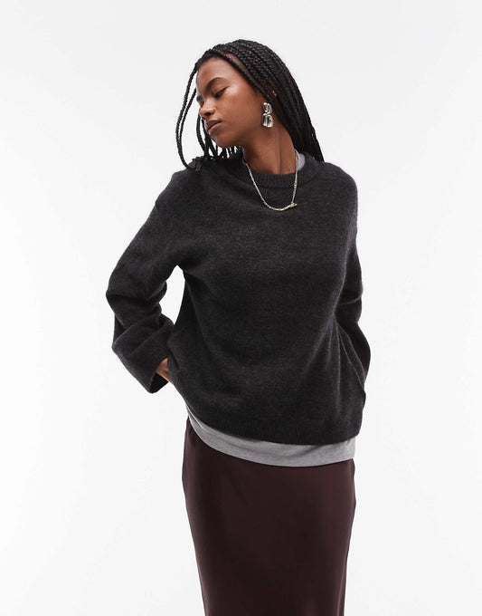 Super Soft Alpaca And Wool Blend  Relaxed Sweater