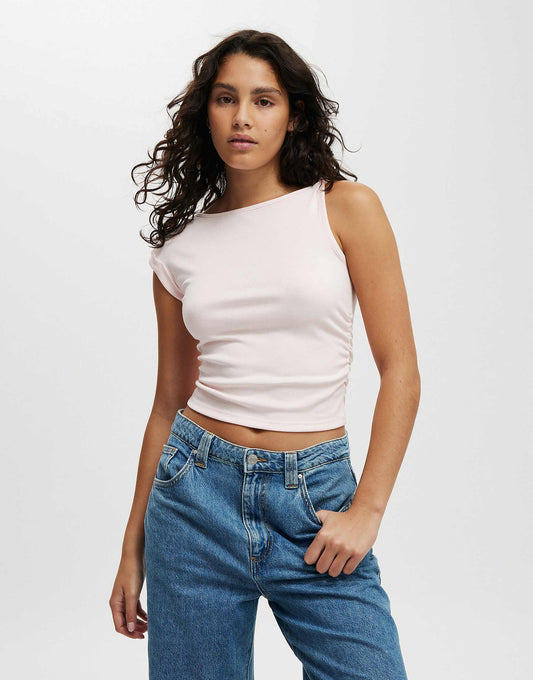 Marlow Knot Shoulder Short Sleeve Top