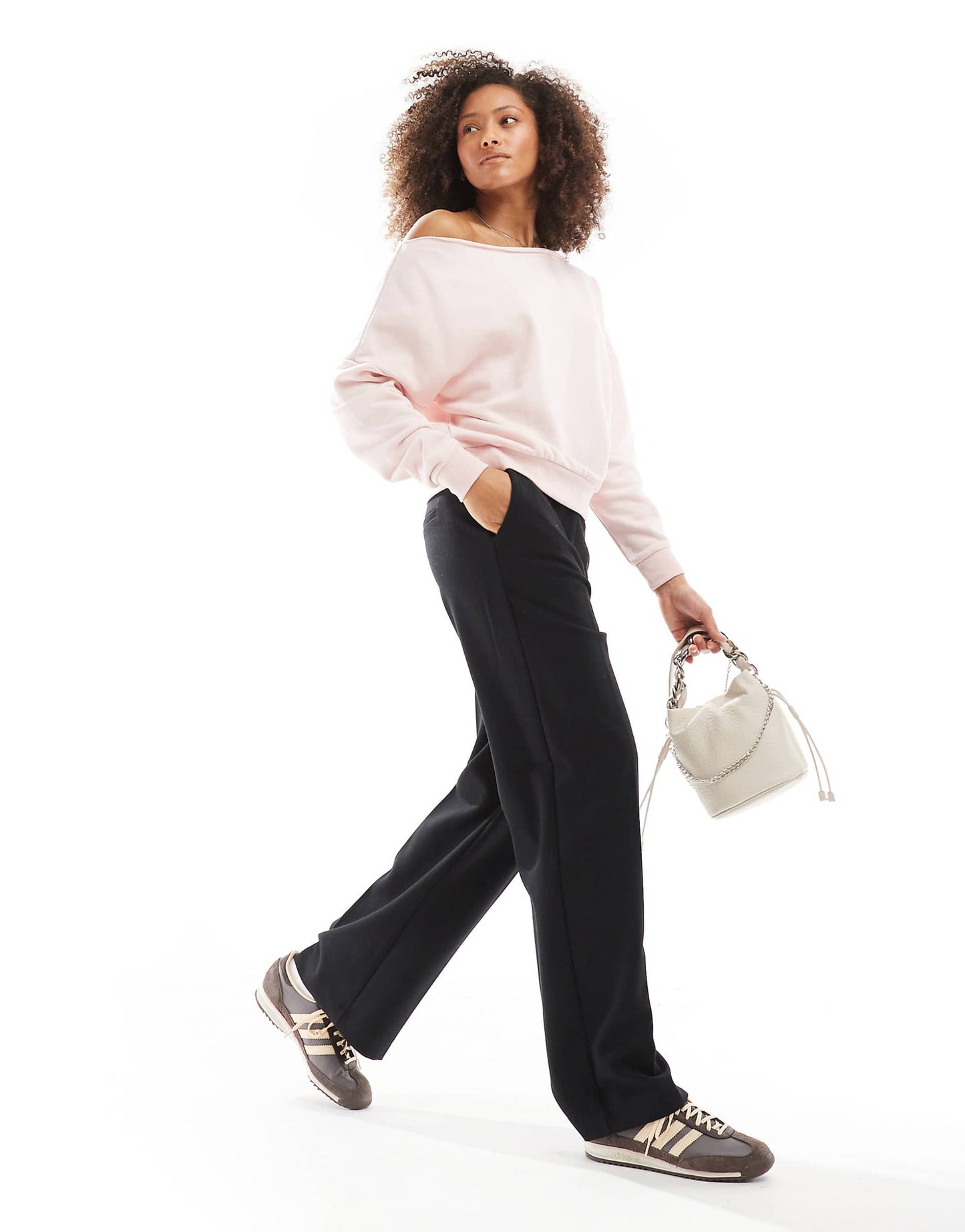 Classic Fleece Off The Shoulder Sweatshirt