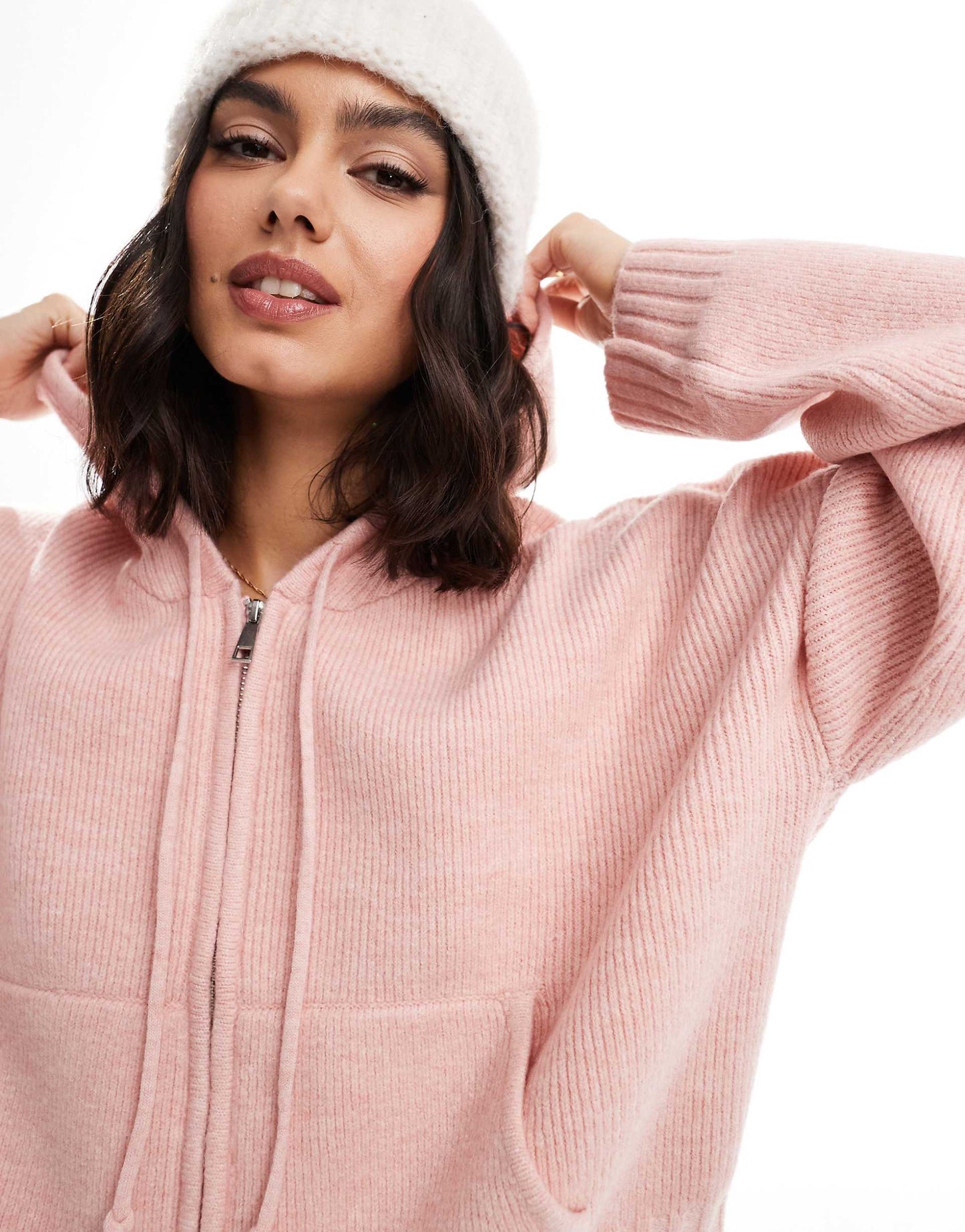 Luxe Cropped Knit Bomber