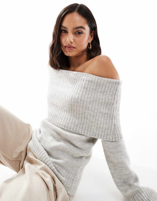 Luxe Off Shoulder Pullover