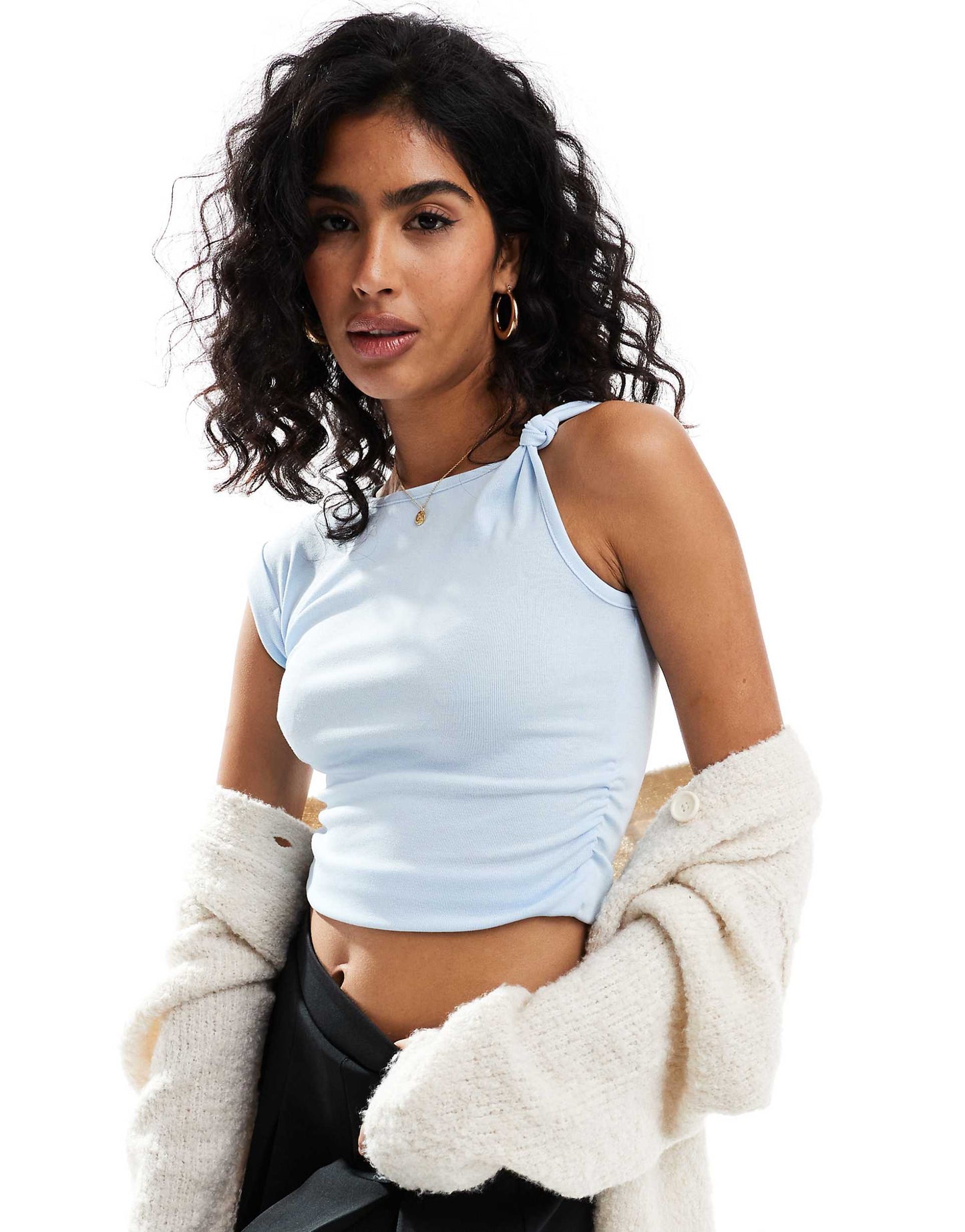 Marlow Knot Shoulder Short Sleeve Top