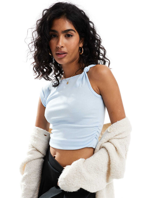 Marlow Knot Shoulder Short Sleeve Top
