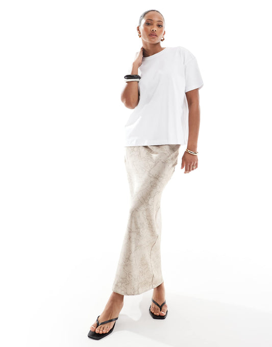 Satin Maxi Skirt