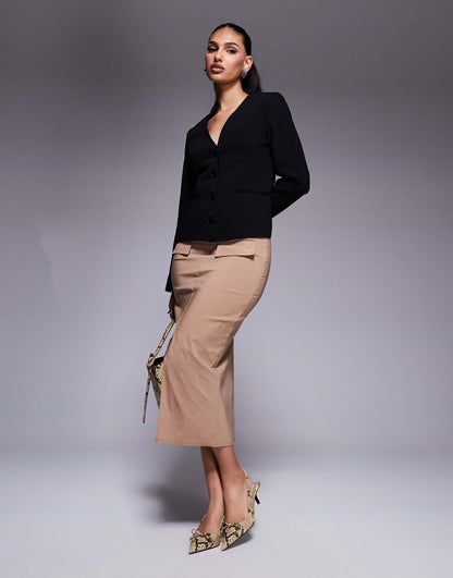 Button Front Blazer
