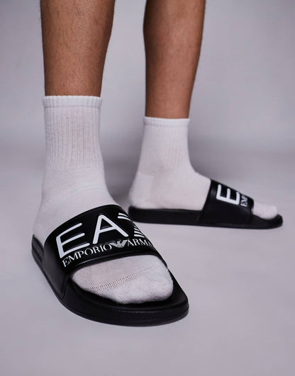 Armani Logo Beach Slides