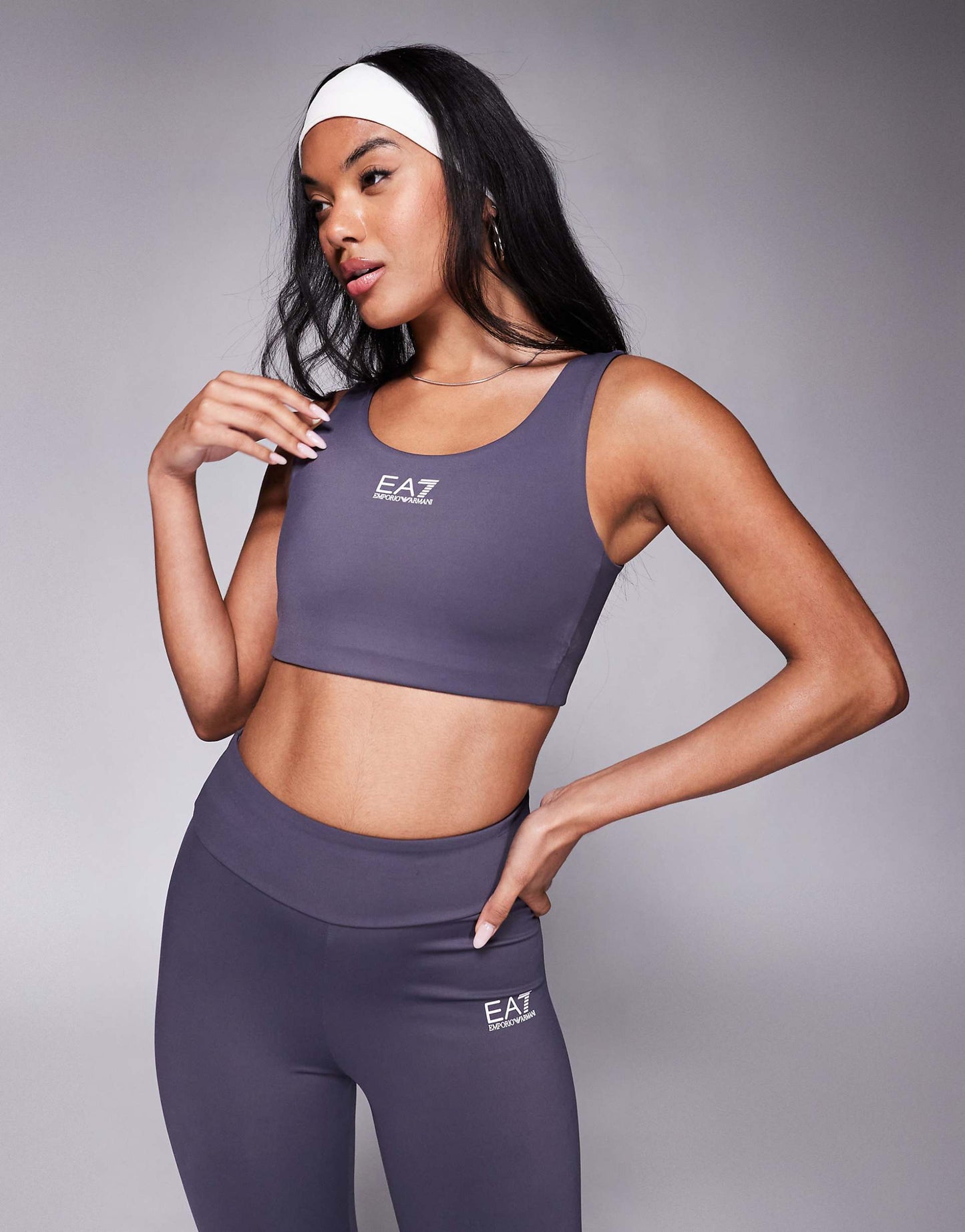 Armani Central Logo Sports Bra Co-Ord