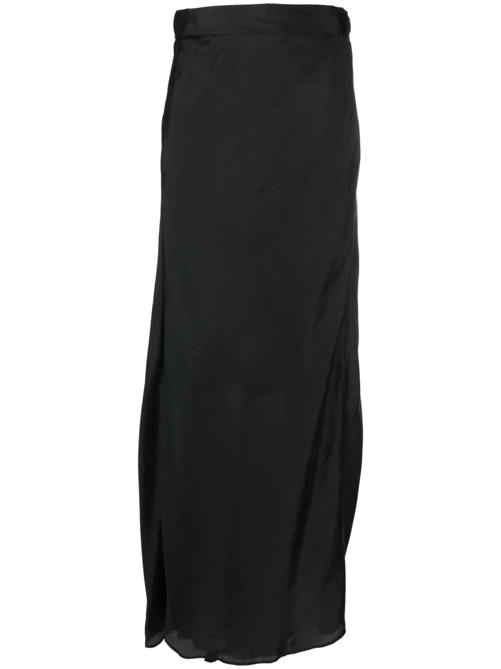 Satin-Finish Maxi Skirt