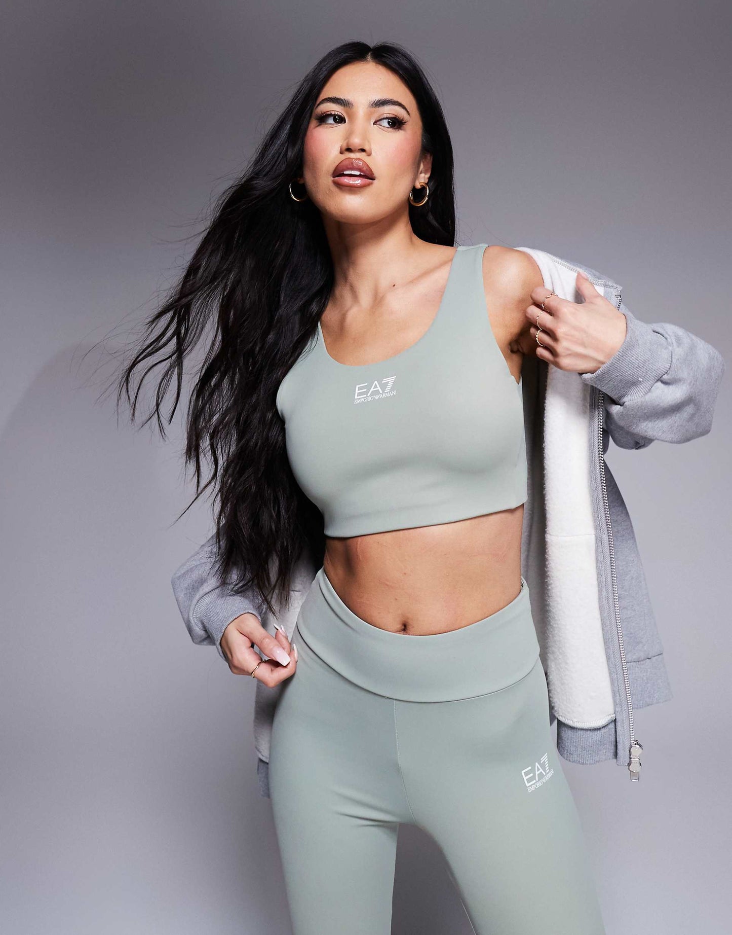 Armani Central Logo Sports Bra Co-Ord