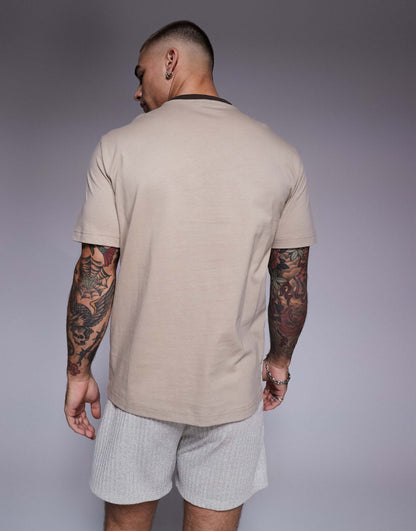 Armani Colour Block Central Logo T-Shirt
