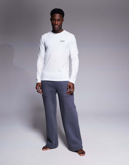 Armani Long Sleeve Logo T-Shirt