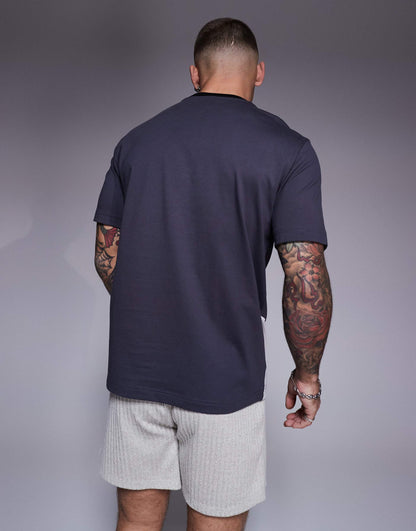 Armani Colour Block Central Logo T-Shirt