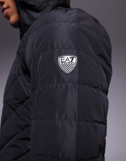 Armani Hooded Logo Padded Jacket