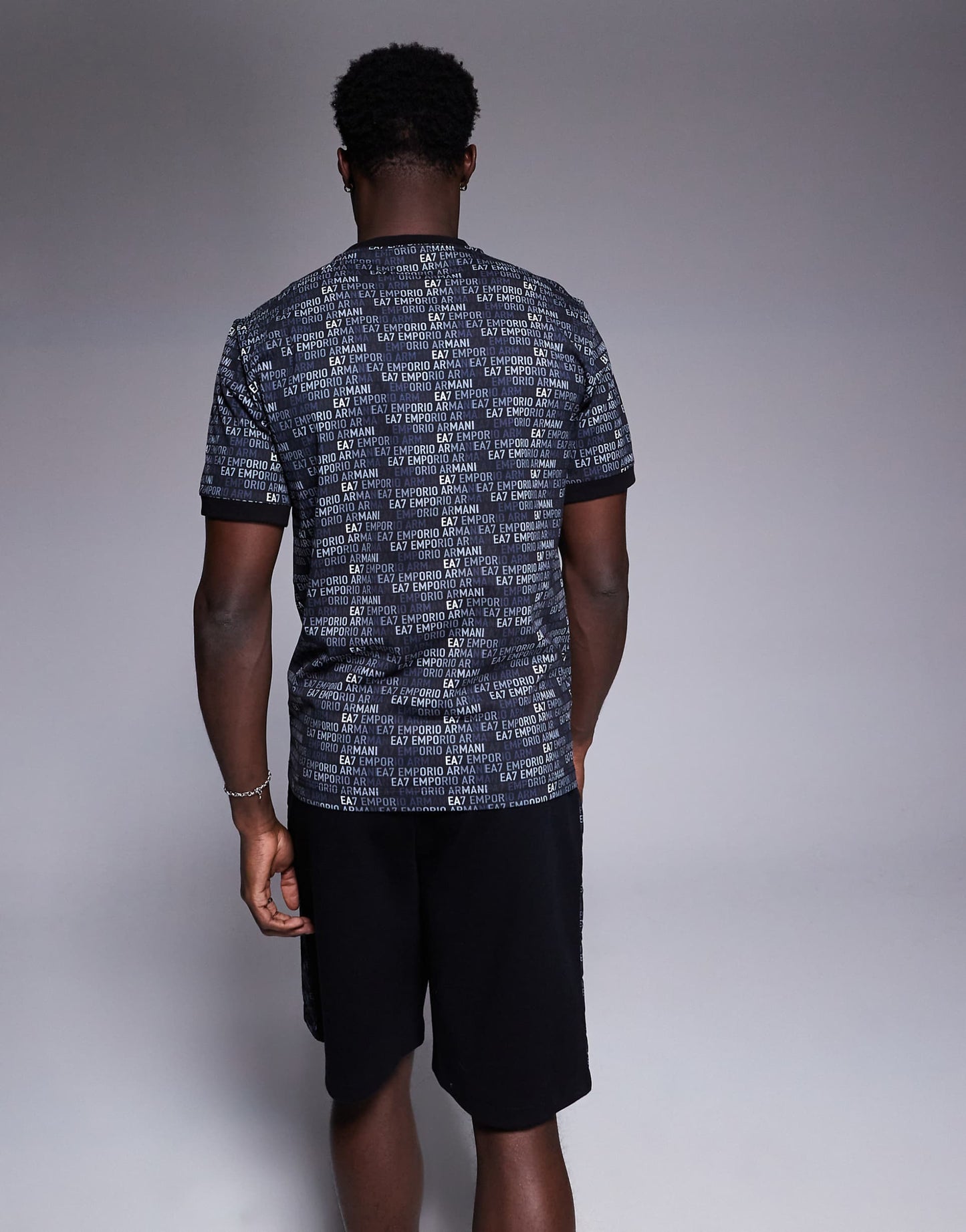 Armani All Over Logo T-Shirt Co-Ord