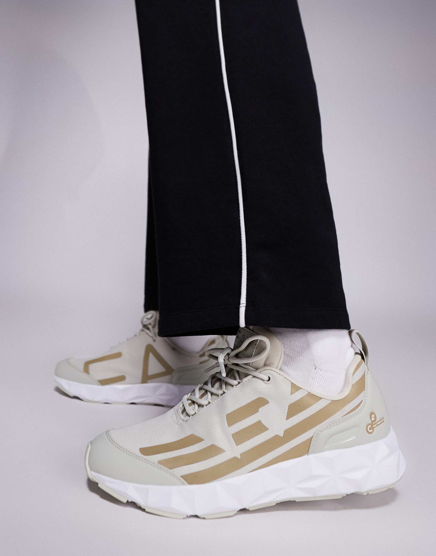 Armani Logo Knit Trainer